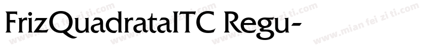 FrizQuadrataITC Regu字体转换